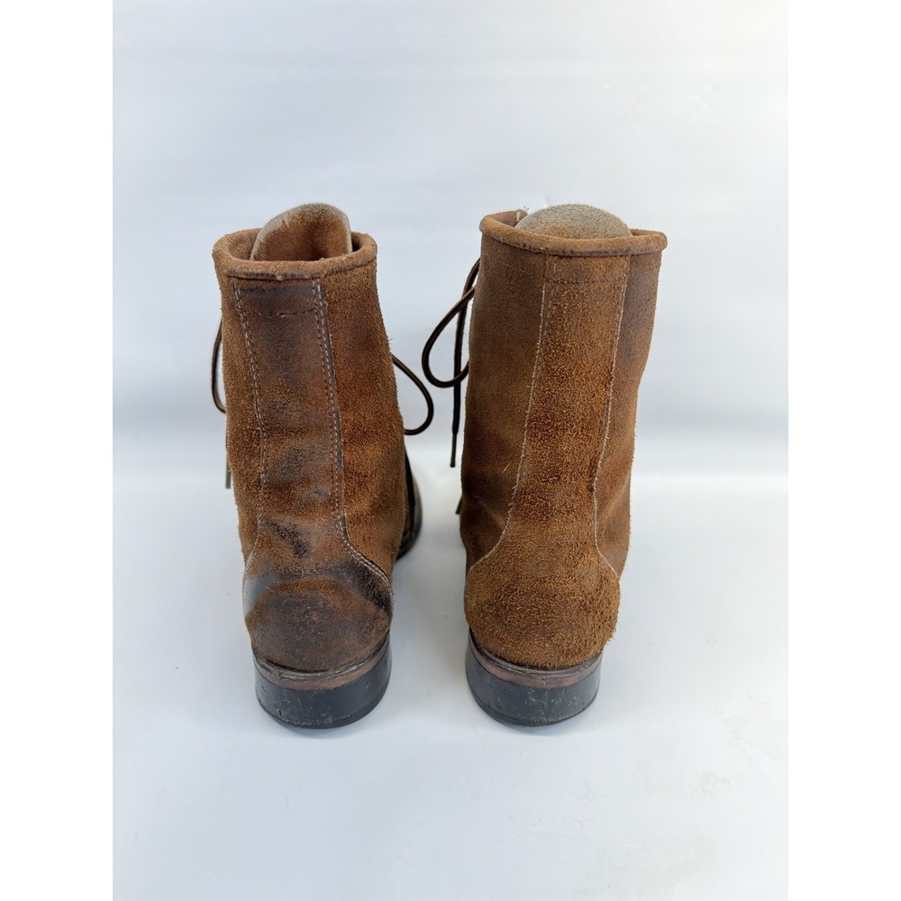 Vintage Laredo Granny Lace Up Roper Boots Suede Leather Western Heritage 8M - Picture 4 of 12